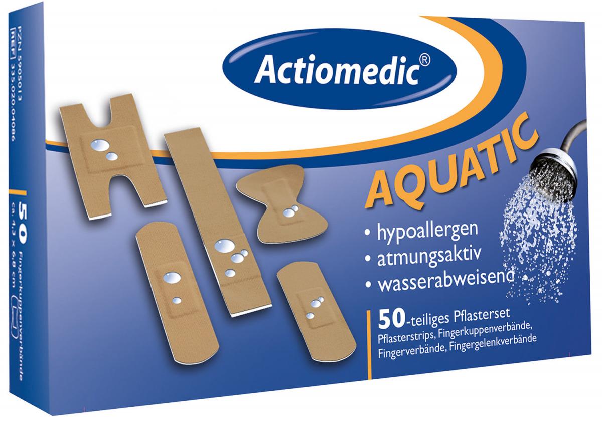 Actiomedic AQUATIC Pflasterset, 50-tlg.